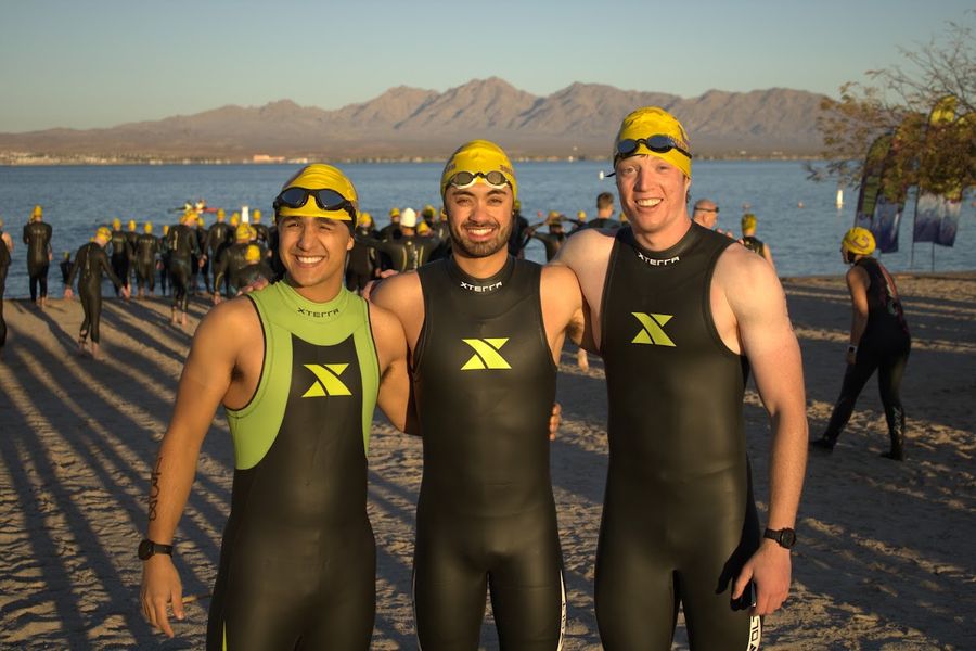 Team photo at the water at the conference race in Lake Havasu, AZ